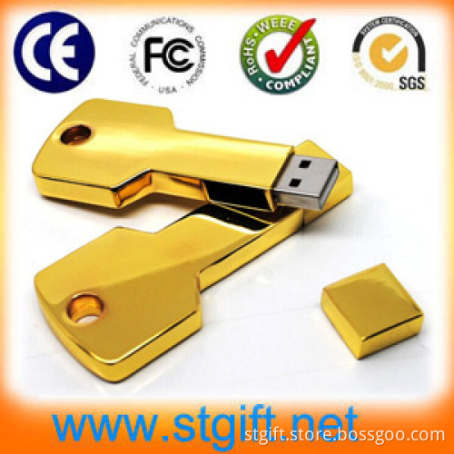 2015 Newest Metal USB Key Gadget USB Flash Memory with Key Shape USB Driver